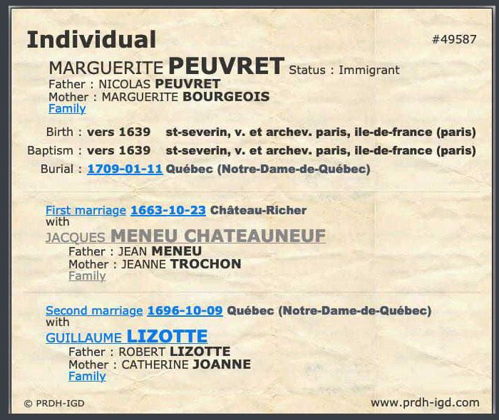 Peuvret Family Tree – Tales of a Family